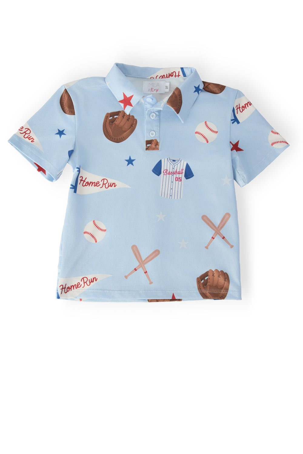 Boys Home Run S/S Polo-Mila & Rose ®