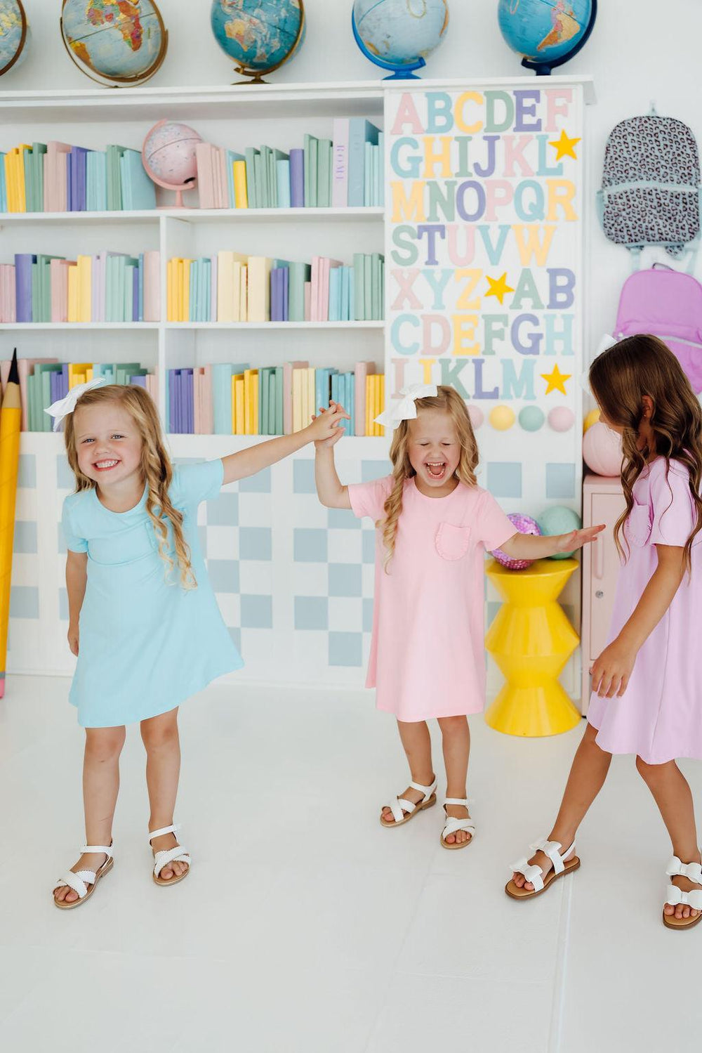 Bubblegum Pink T-Shirt Dress-Mila & Rose ®