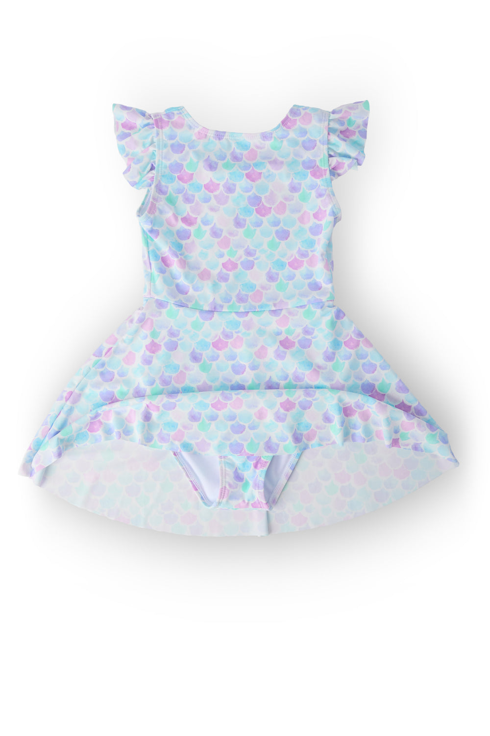 Mermaid Scales Flutter Sleeve Twirl Swimsuit-Mila & Rose ®