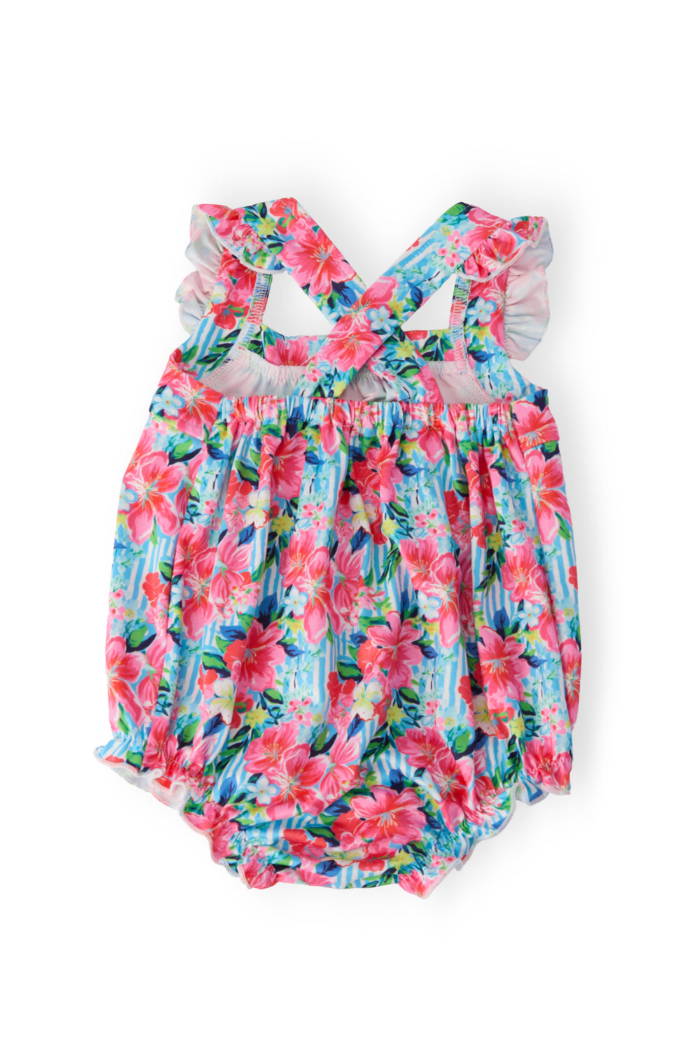 Petals in Paradise Ruffle Cross Back Romper-Mila & Rose ®