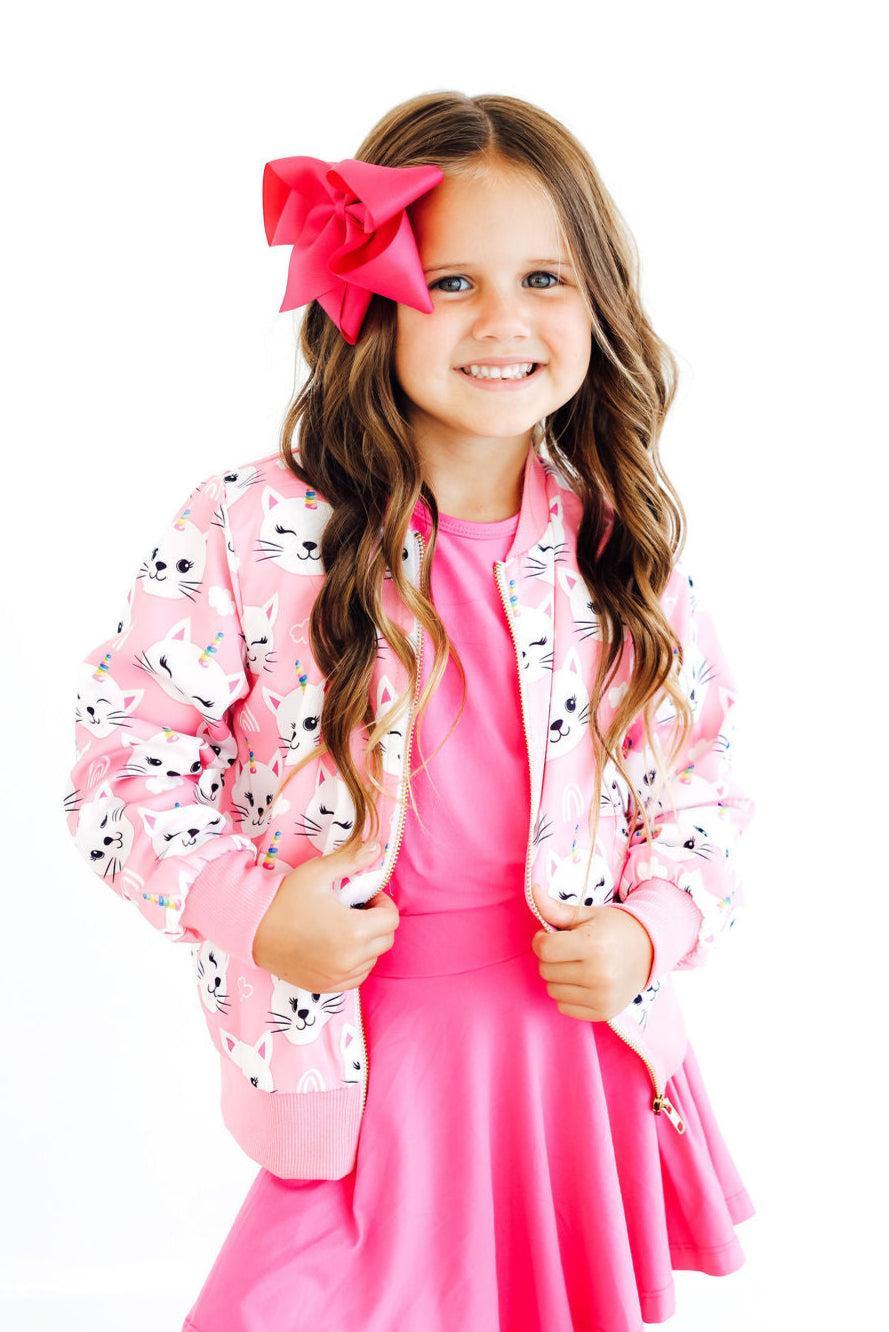 Unicorn Kitties Satin Jacket-Mila & Rose ®