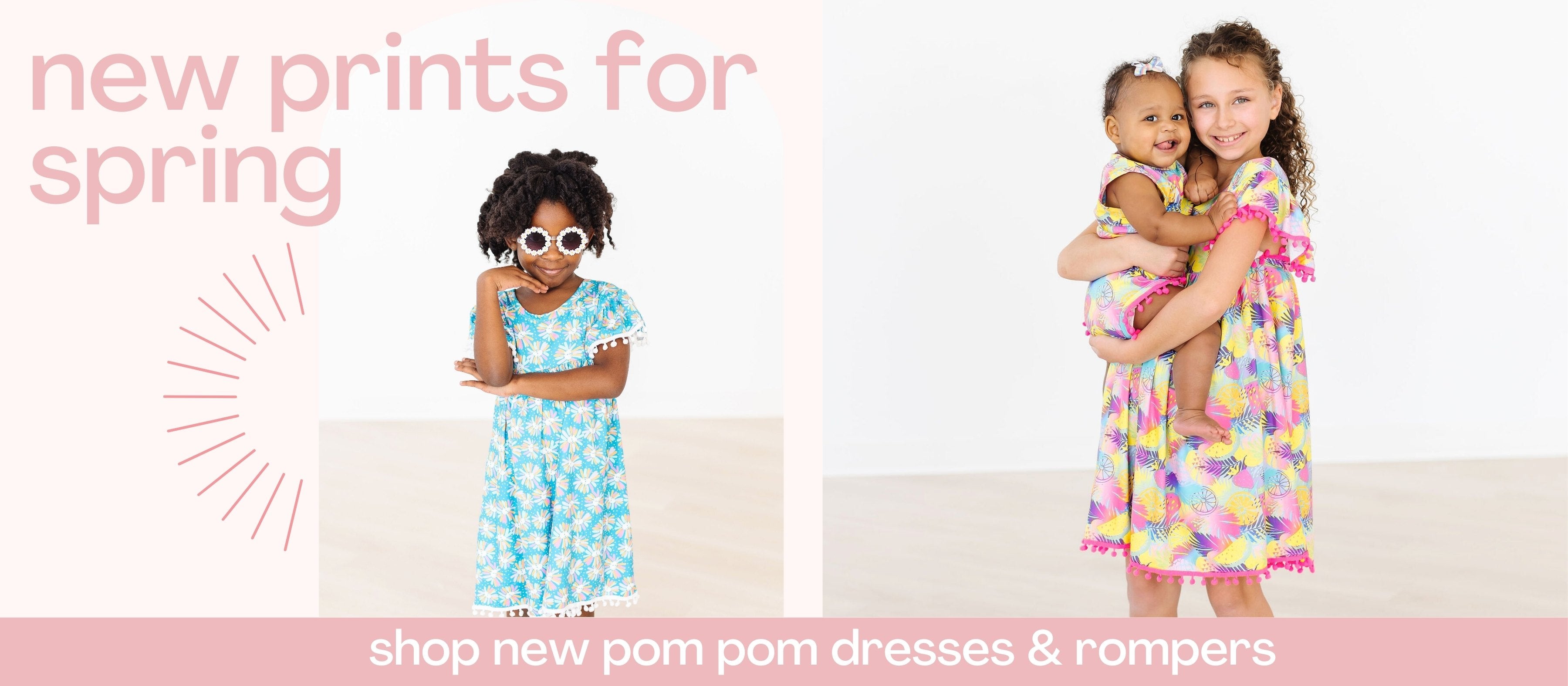 girls pom pom dresses
