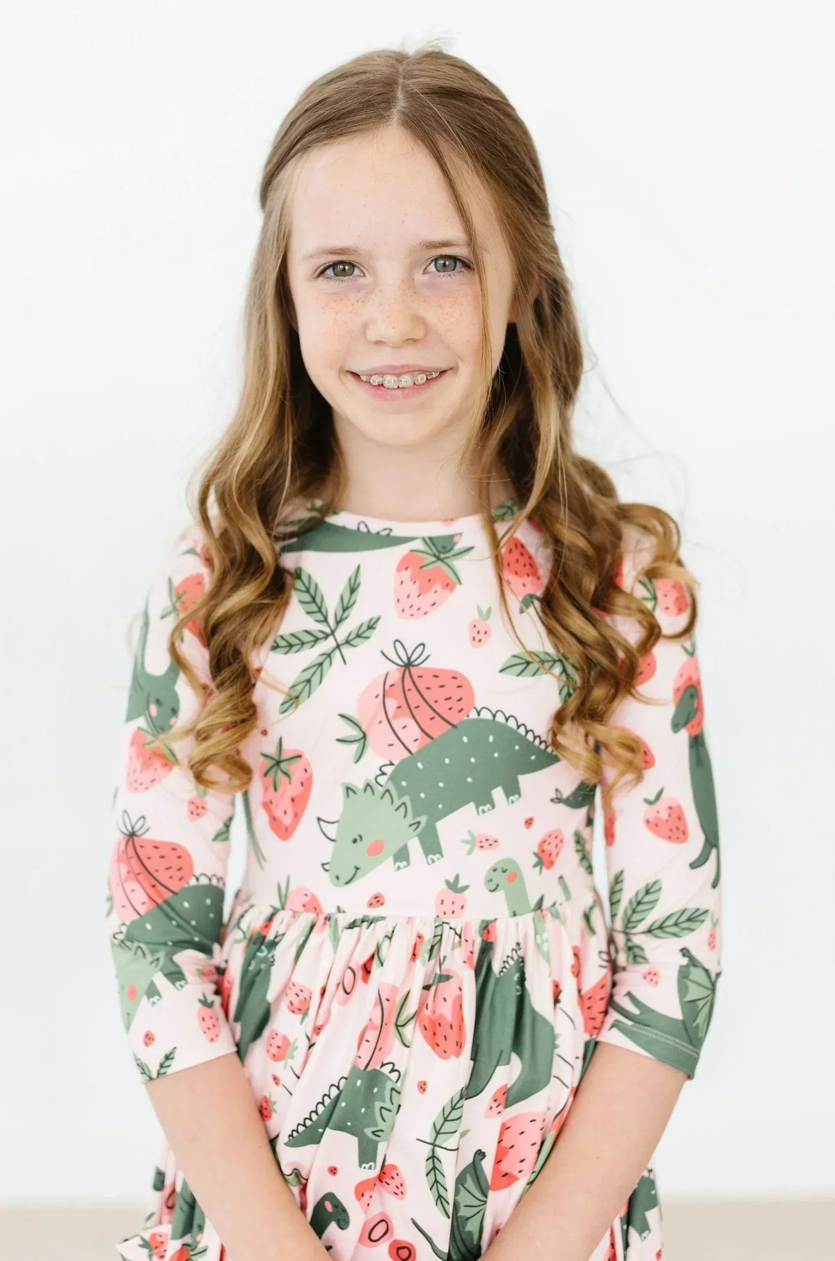 Mila & Rose Hear Me Roar 3/4 Sleeve Pocket Twirl Dress
