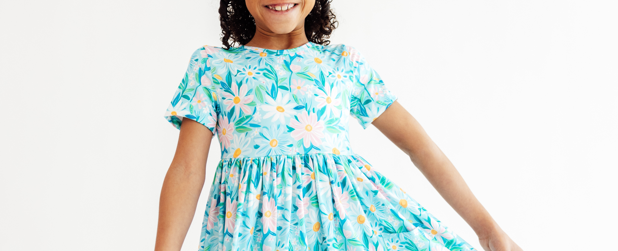 Short Sleeve Twirl Dresses