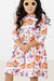 Hey Pumpkin 3/4 Sleeve Ruffle Twirl Dress-Mila & Rose ®