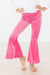Watermelon Pink Ribbed Velvet Bells-Mila & Rose ®