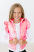 Neon Pink Checker Puffer Vest-Mila & Rose ®