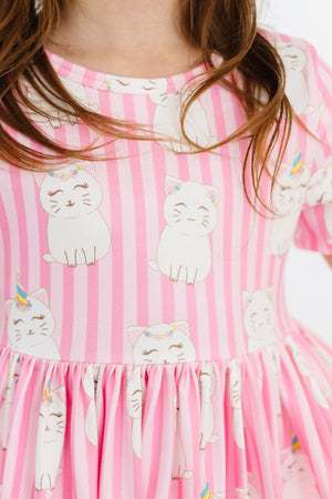 SALE Kittycorn S/S Pocket Twirl Dress-Mila & Rose ®