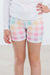 Pastel Plaid Twirl Shorts-Mila & Rose ®