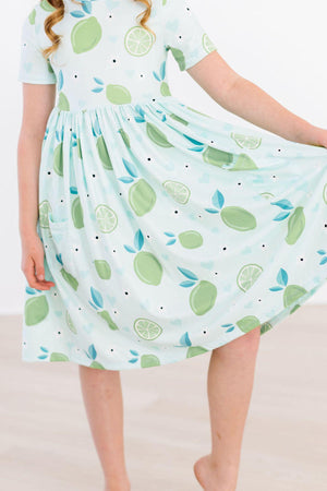 SALE Key Lime Cutie S/S Pocket Twirl Dress-Mila & Rose ®