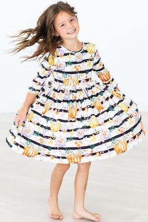 Pumpkins & Peonies Twirl Dress-Mila & Rose ®