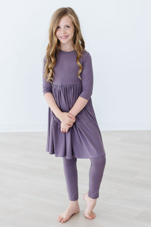 Vintage Violet 3/4 Pocket Twirl Dress-Mila & Rose ®