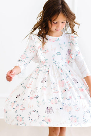 Flower Girl Ruffle Twirl Dress-Mila & Rose ®