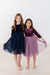Light Navy Velvet Tutu Dress-Mila & Rose ®