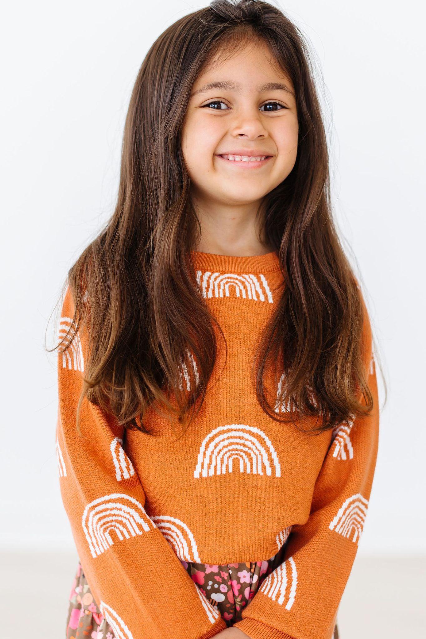 Rainbows in Fall Sweater-Mila & Rose ®