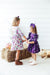 Violets in Bloom 3/4 Sleeve Ruffle Twirl Dress-Mila & Rose ®