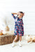 Vintage Garden 3/4 Sleeve Ruffle Twirl Dress-Mila & Rose ®