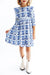 (S) Southern Belle 3/4 Sleeve Ruffle Twirl Dress-Mila & Rose ®
