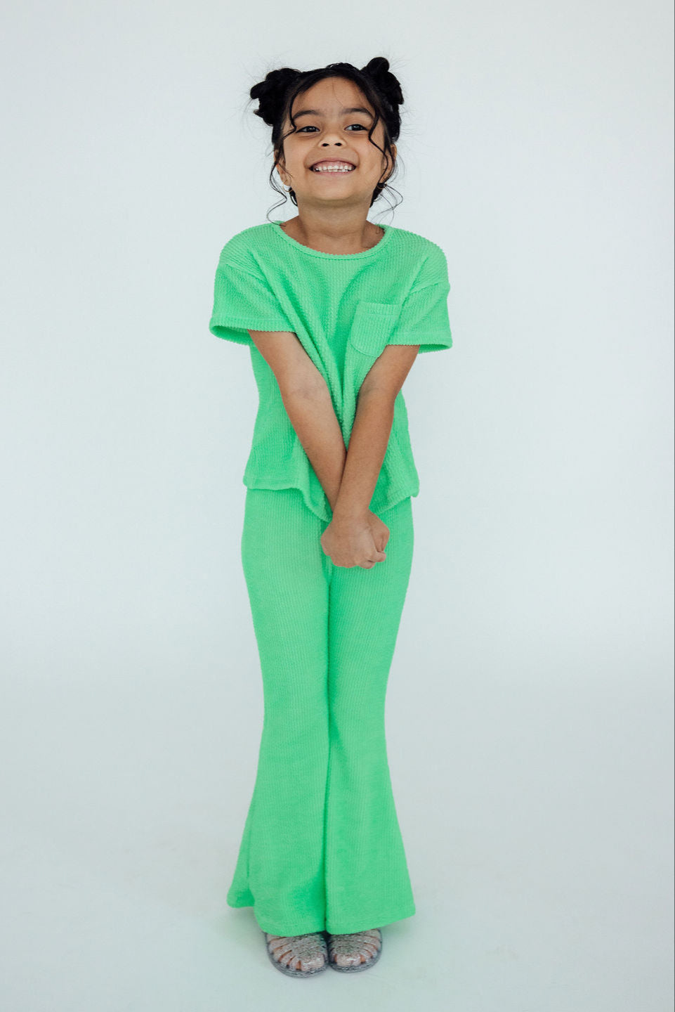 Seafoam Green Scrunchy Bells-Mila & Rose ®