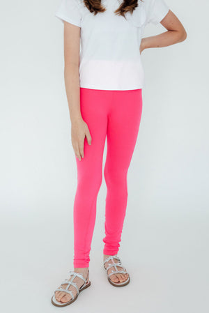 Neon Pink Leggings-Mila & Rose ®