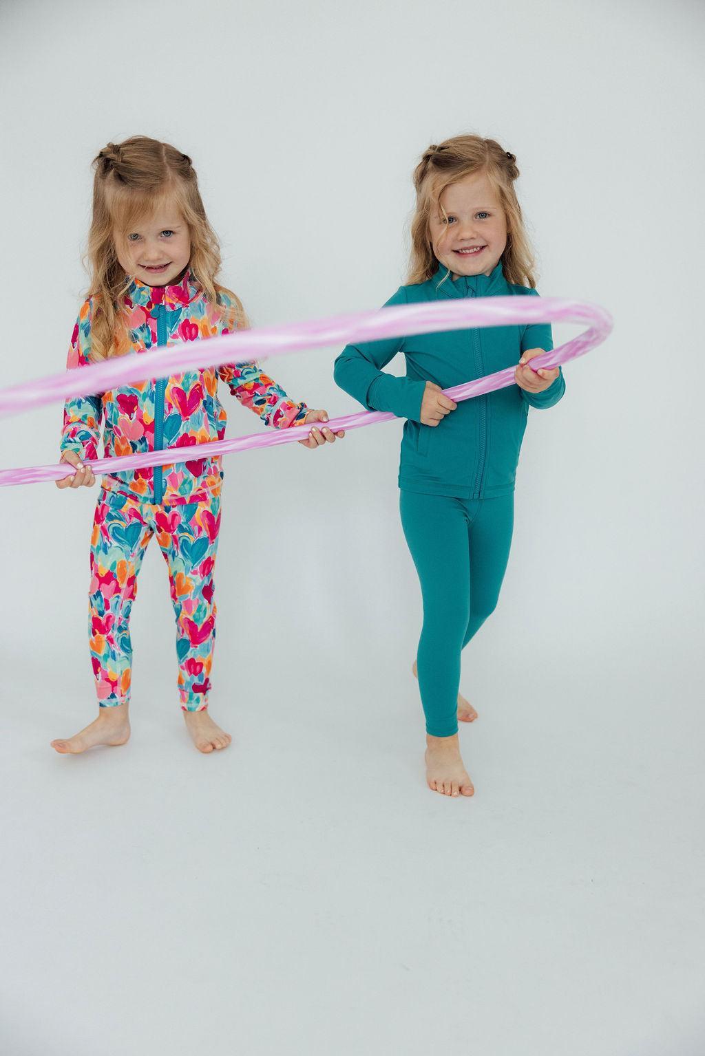 Heart Hustle Full-Zip Ruffle Active Jacket-Mila & Rose ®