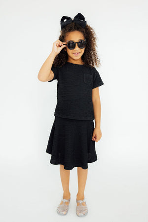 Black Scrunchy Twirl Skort-Mila & Rose ®