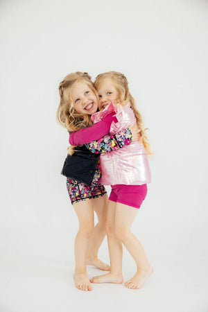 Pink Iridescent Puffer Vest-Mila & Rose ®