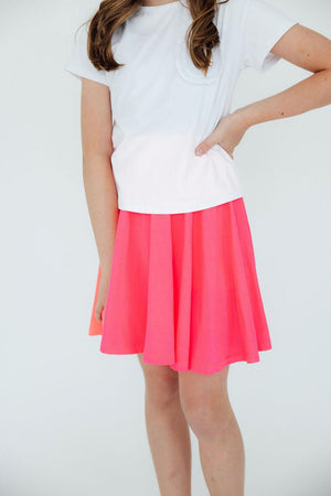 Neon Pink Twirl Skort-Mila & Rose ®