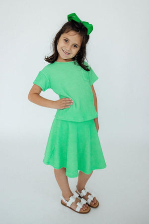 Seafoam Green Scrunchy Twirl Skort-Mila & Rose ®