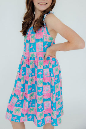 Flock Star Ruffle Cross Back Dress-Mila & Rose ®