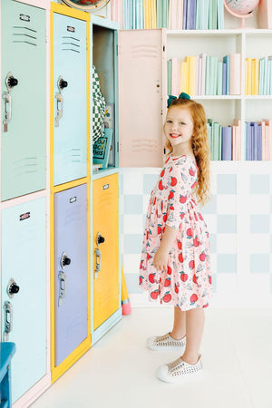 SALE Star Student 3/4 Sleeve Pocket Twirl Dress-Mila & Rose ®