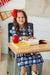 Plaid Apples L/S Pocket Twirl Dress-Mila & Rose ®