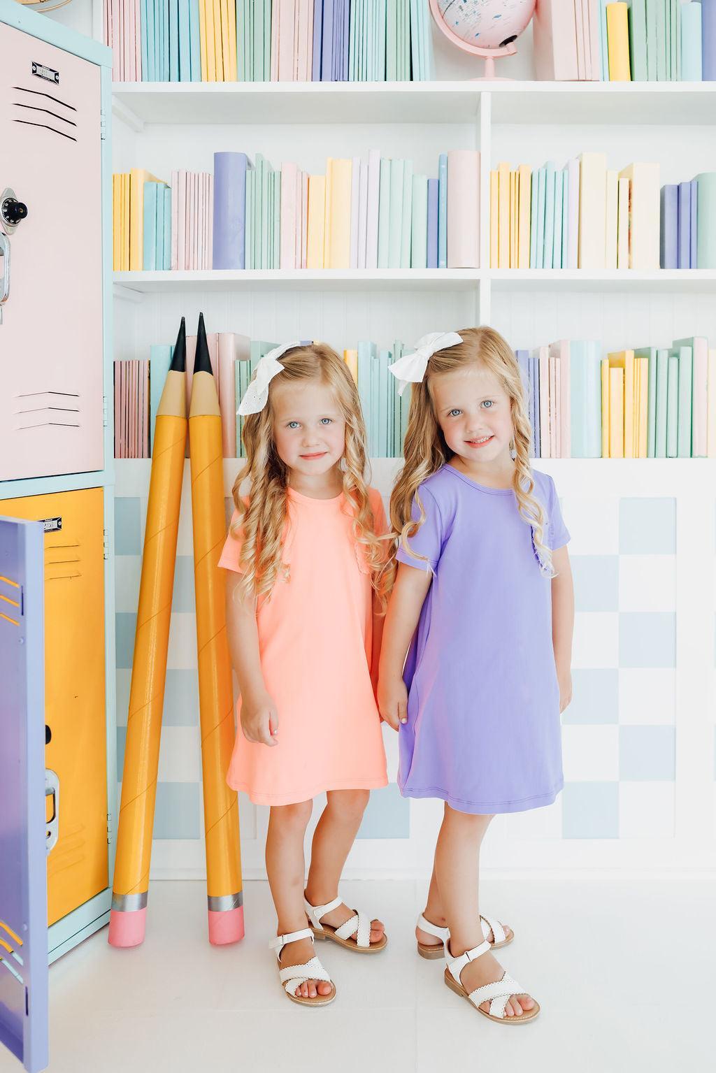 Periwinkle T-Shirt Dress-Mila & Rose ®