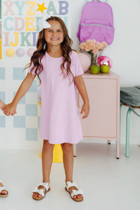 Bright Lilac T-Shirt Dress-Mila & Rose ®
