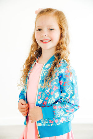 Springtime Splendor Satin Jacket-Mila & Rose ®