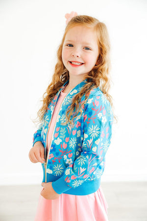 Springtime Splendor Satin Jacket-Mila & Rose ®