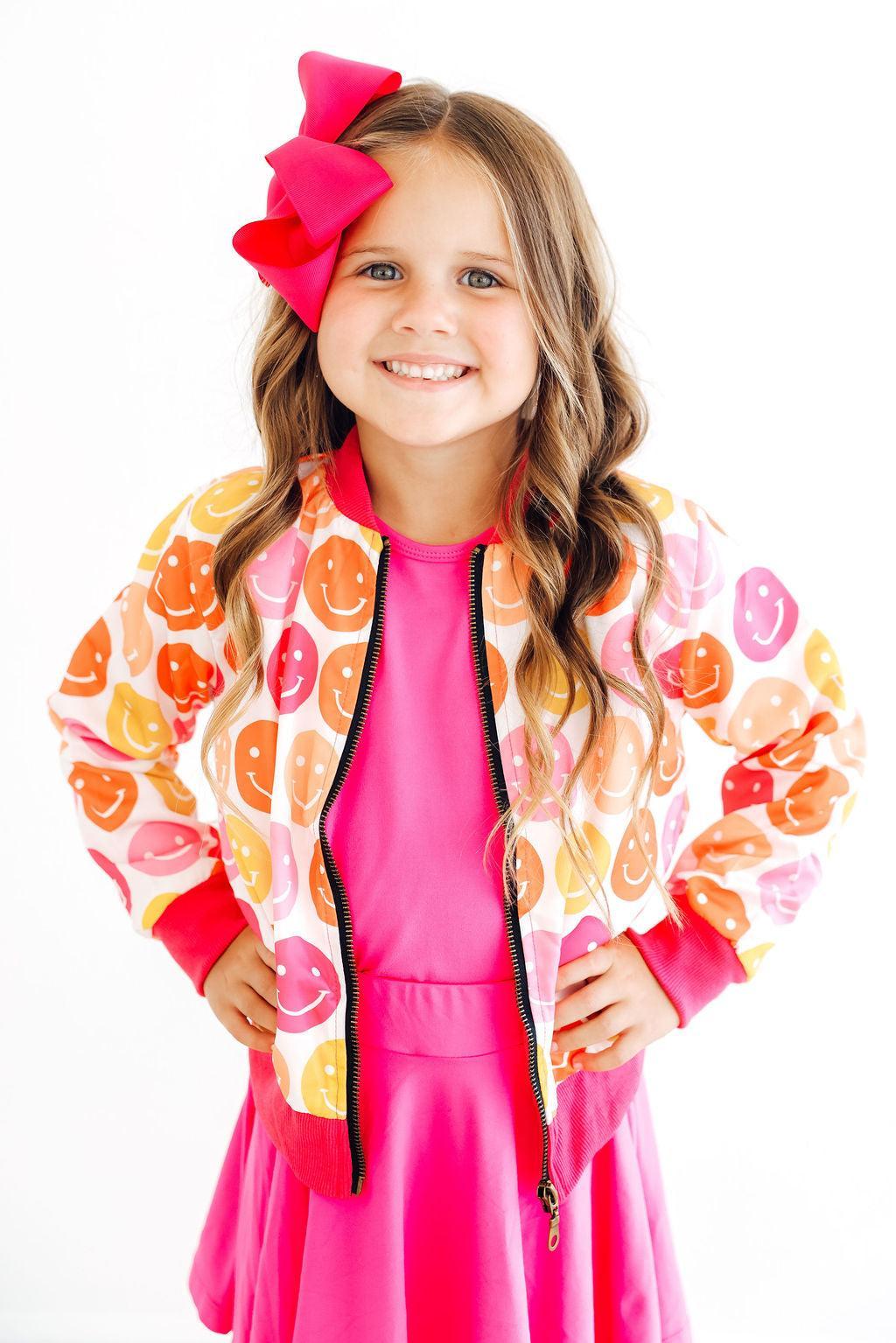 Don't Worry, Be Hippy Satin Jacket-Mila & Rose ®