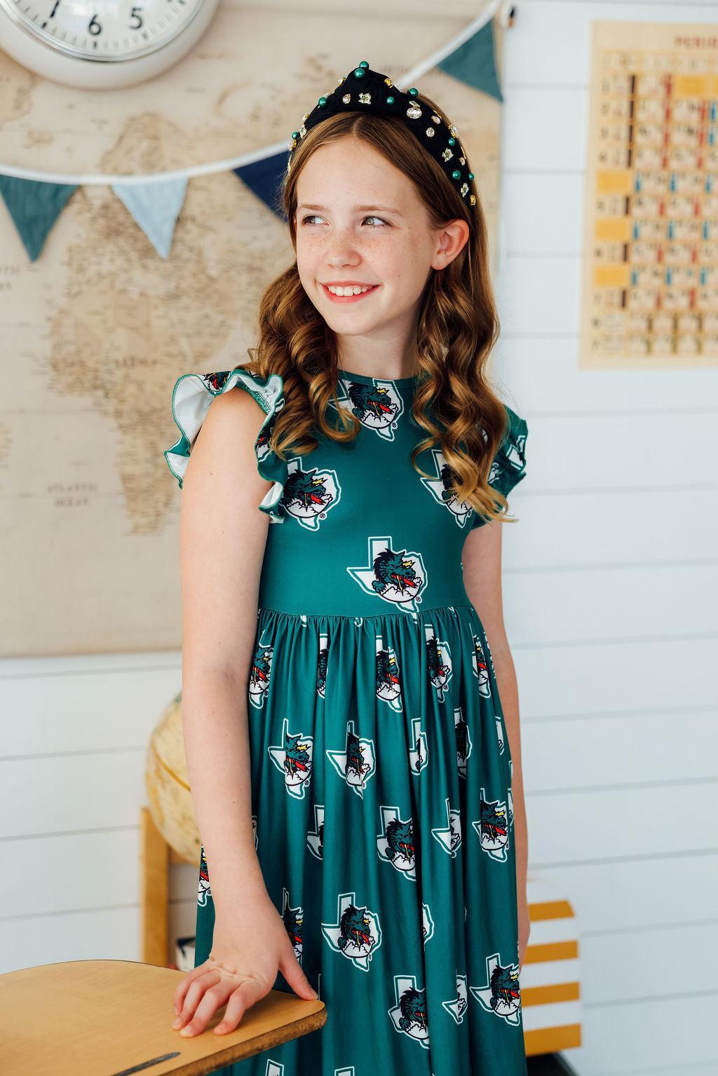 Southlake Carroll Dragons Flutter Twirl Dress-Mila & Rose ®