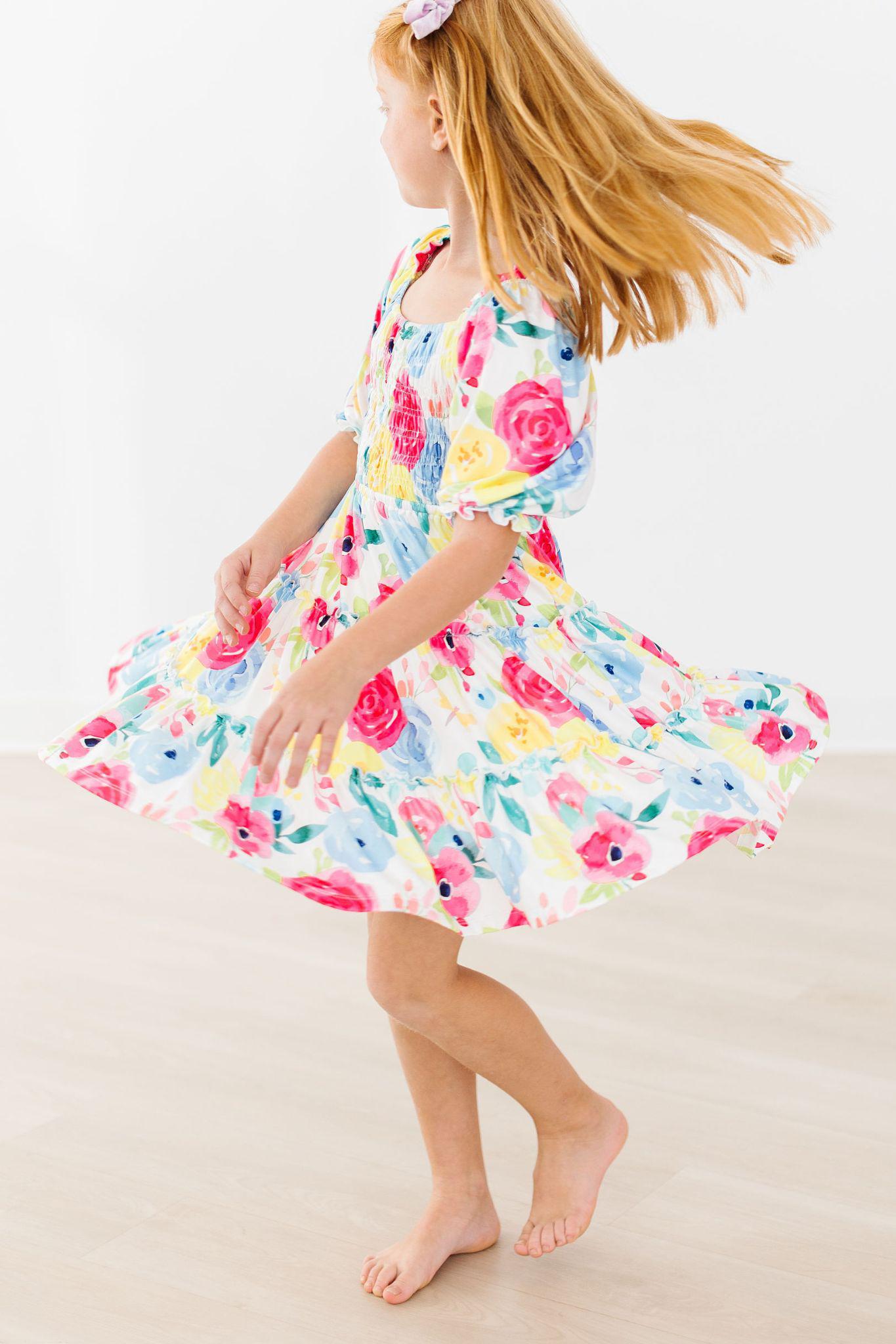 Rosie Smocked Ruffle Dress-Mila & Rose ®