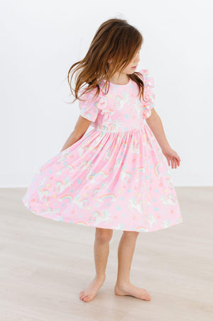 My Little Unicorn S/S Ruffle Twirl Dress-Mila & Rose ®