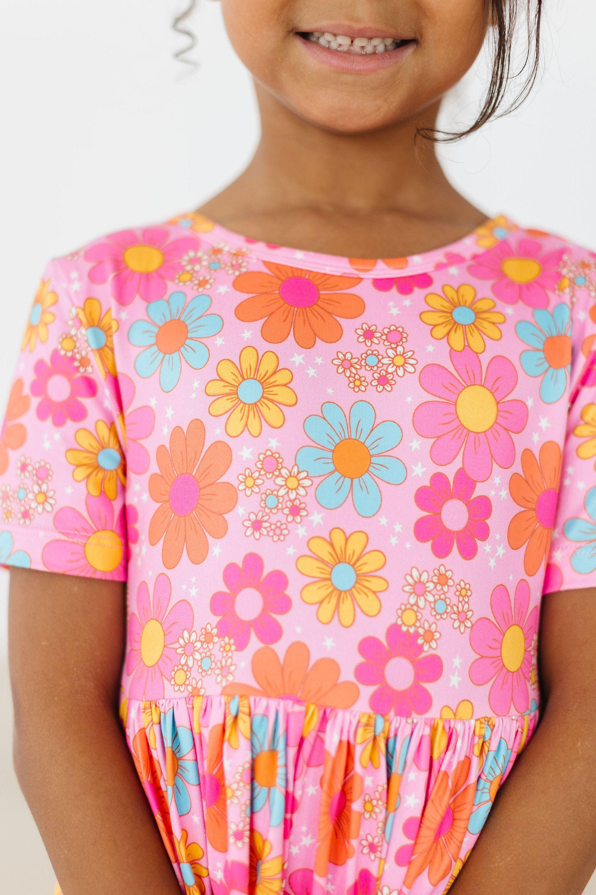 Petal Pop S/S Pocket Twirl Dress-Mila & Rose ®
