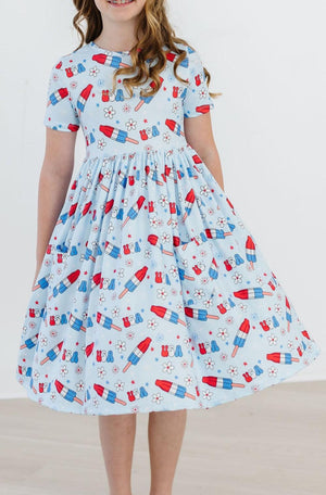 Proudly Patriotic S/S Pocket Twirl Dress-Mila & Rose ®