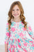 Petal Perfection 3/4 Sleeve Pocket Twirl Dress-Mila & Rose ®