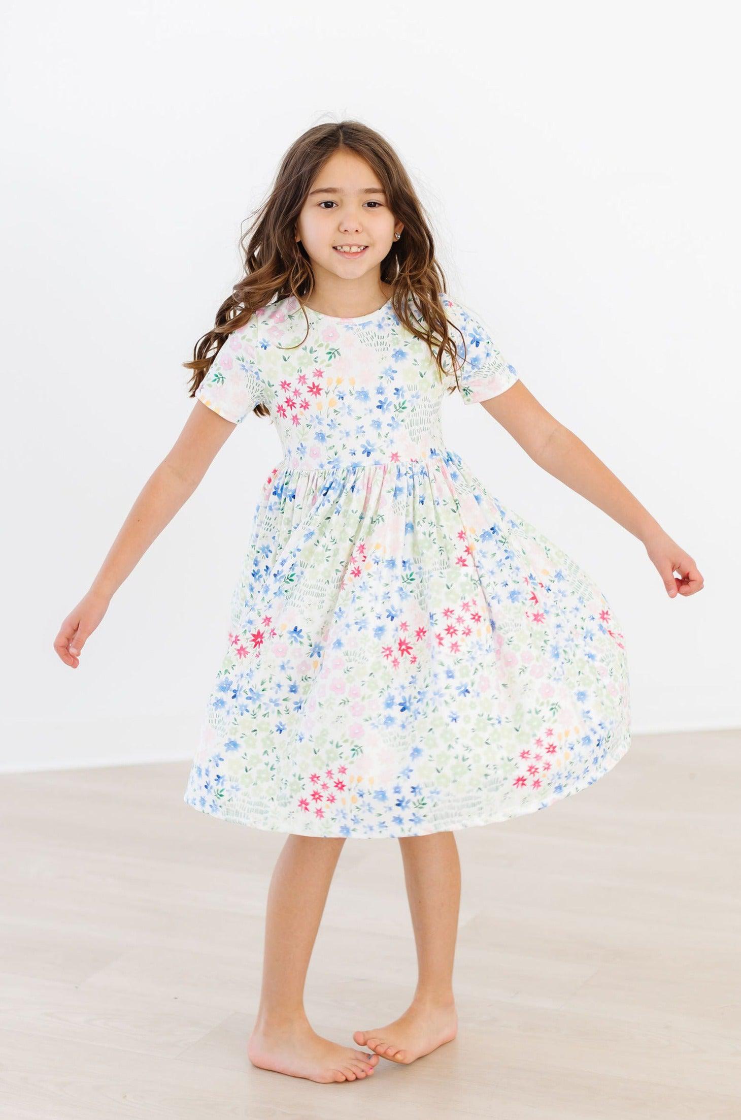 Sunshine Meadows S/S Pocket Twirl Dress-Mila & Rose ®
