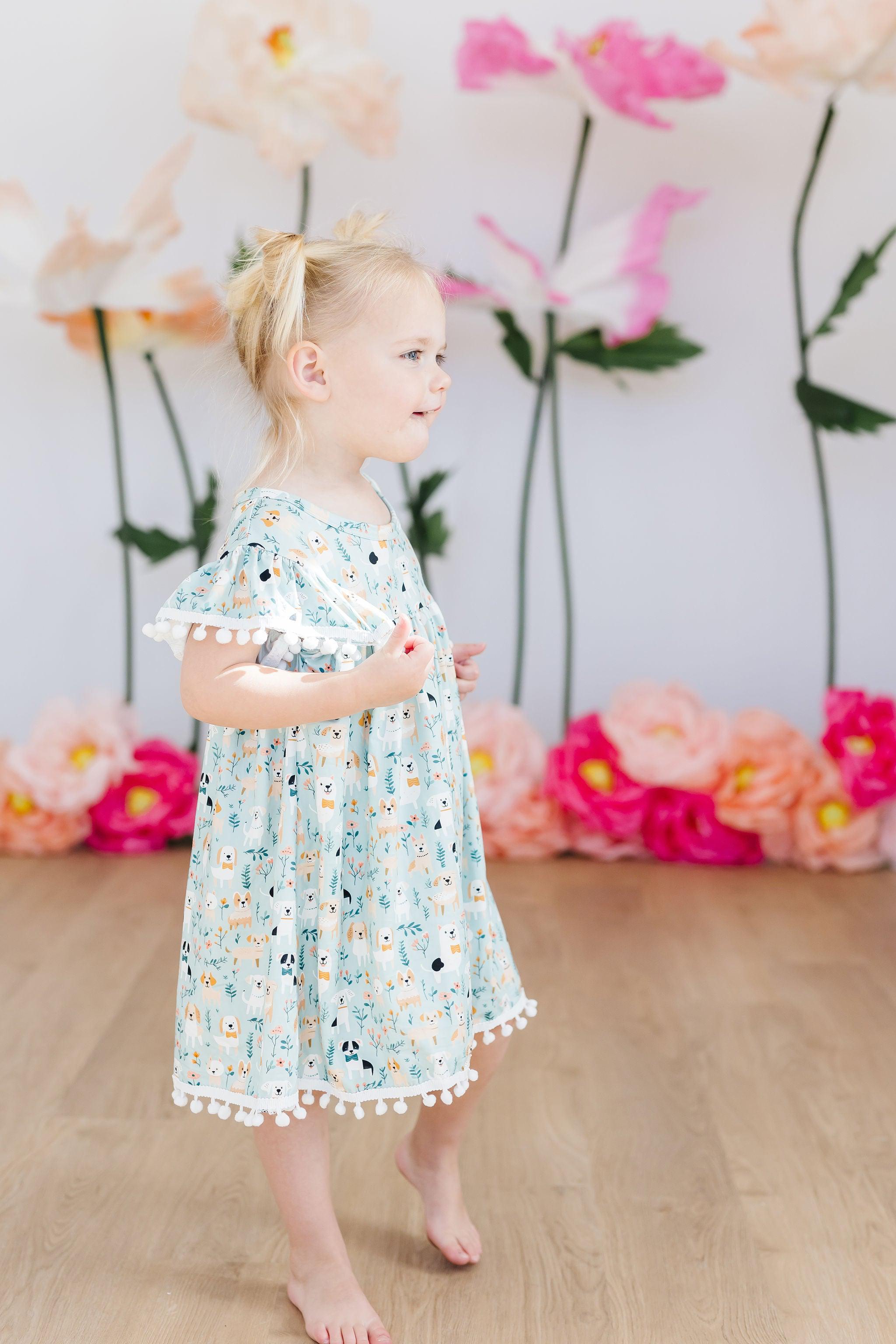 Girls' Pom Pom Dress | Mila & Rose ®