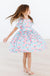 Pretty in Pink Flamingos S/S Pocket Twirl Dress-Mila & Rose ®
