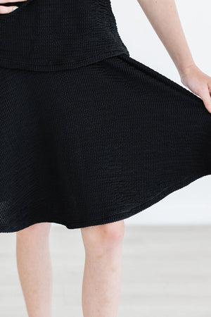 Black Scrunchy Twirl Skort-Mila & Rose ®