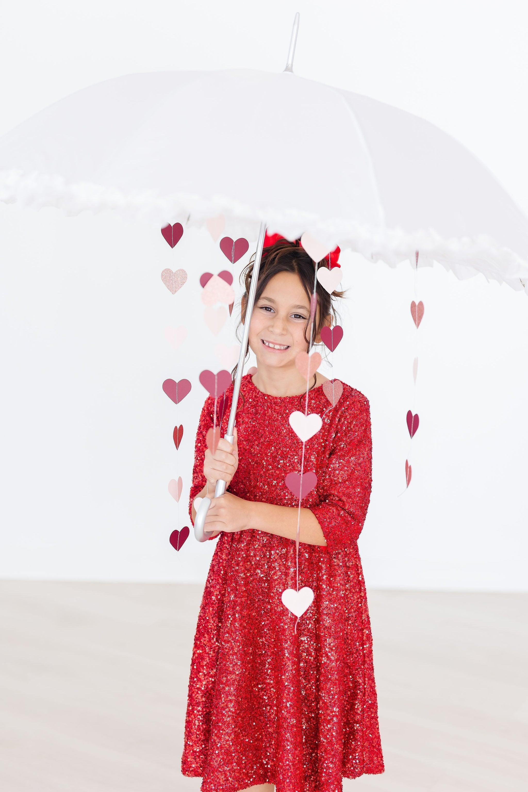 Red Sequin Dress-Mila & Rose ®