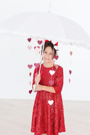 Red Sequin Dress-Mila & Rose ®