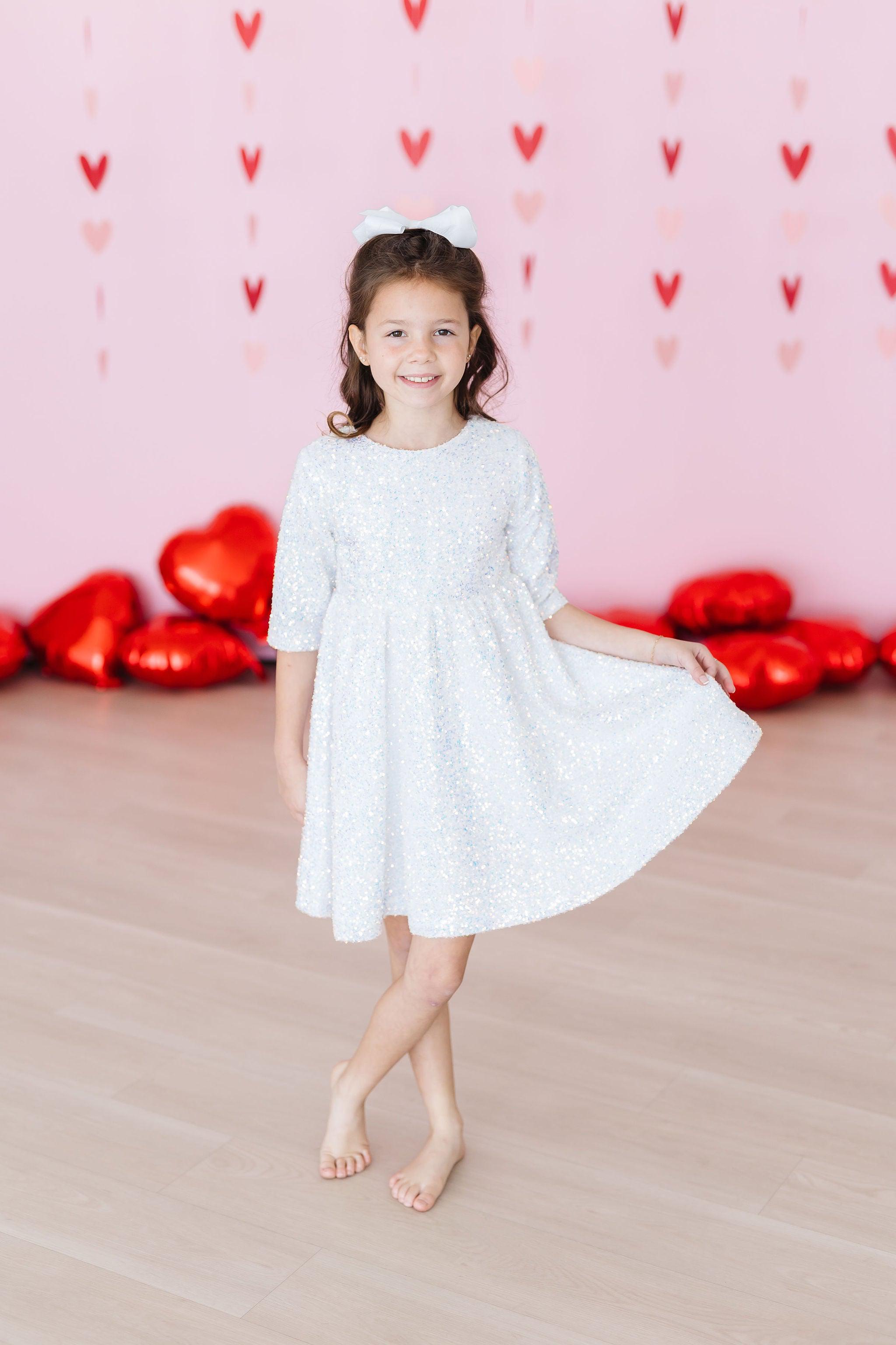 Sequin dress for little girl hotsell